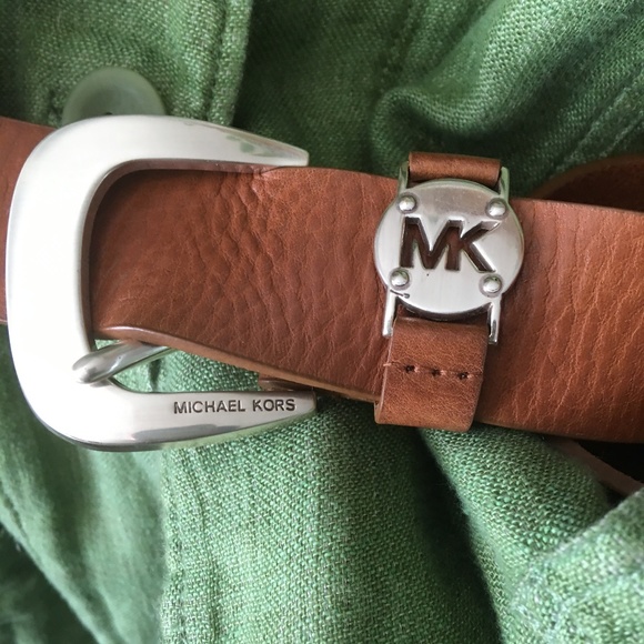 MICHAEL Michael Kors Accessories - Michael Kors Honey Brown Leather Belt Sz XL